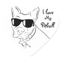 Ich Liebe meine Pitbulle Sticker