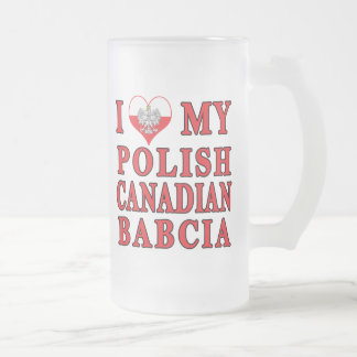 Ich Liebe meine polnisch kanadische Babcia Mattglas Bierglas
