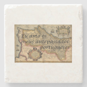 Ich Liebe meine portugiesischen Vorfahren Zollre Steinuntersetzer