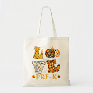 Ich Liebe meine Pre K Pumpkins Prek Halloween-Lehr Tragetasche