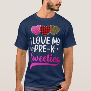 Ich Liebe meine PreK Sweeties Valentinstag Teac T-Shirt