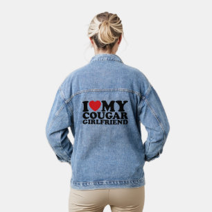 Ich liebe meine Puma-Freundin Ich liebe meine Coug Jeansjacke