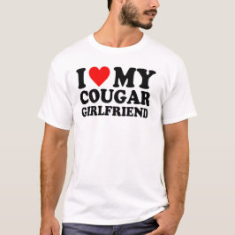 Ich liebe meine Puma-Freundin -Text Design T-Shirt