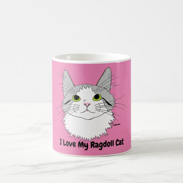 Ich Liebe meine Ragdoll Cat Tasse (Mittel)