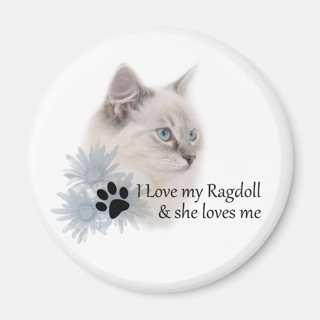 Ich Liebe meine Ragdoll Magnet (Vorne)