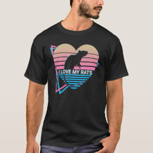 Ich Liebe meine Rats-Maus T-Shirt