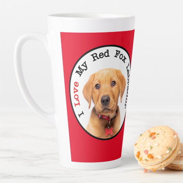 Ich Liebe meine Red Fox Labrador Latte Tasse (Beispiel)