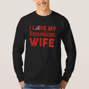 Ich Liebe meine republikanische Ehefrau America Fl T-Shirt