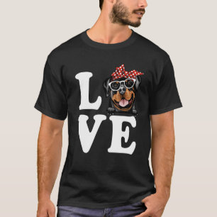 Ich Liebe meine Rottweiler Bandana Sonnenbrille Do T-Shirt
