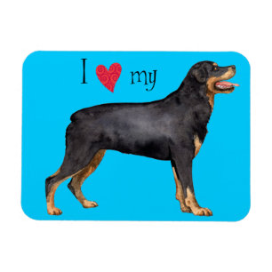 Ich Liebe meine Rottweiler Magnet