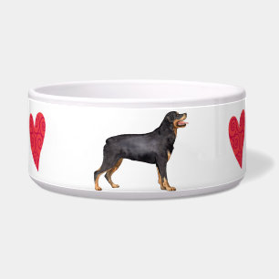 Ich Liebe meine Rottweiler Napf