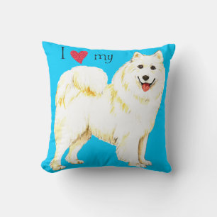 Ich Liebe meine Samoyed Kissen