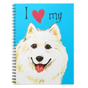 Ich Liebe meine Samoyed Notizblock