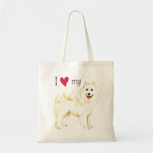 Ich Liebe meine Samoyed Tragetasche