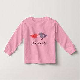 "Ich Liebe meine Schlittschuhe!" mit Vögeln! Baby T-shirt