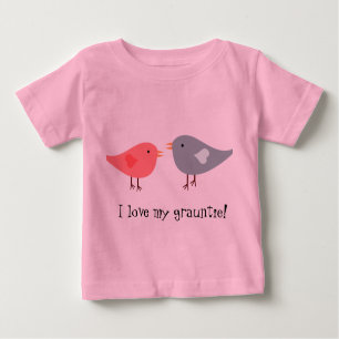 "Ich Liebe meine Schlittschuhe!" mit Vögeln! Baby T-shirt