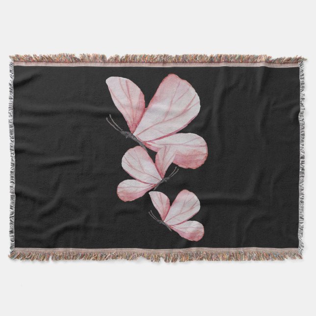 Ich Liebe meine Schmetterlingsgeschenke Decke (Vorderseite)