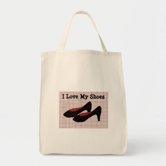 Ich Liebe meine Schuhe Tragetasche (Vorne)