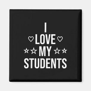 Ich liebe meine Schüler Grundschullehrer Rücken Magnet