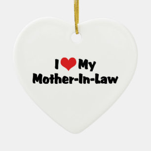Ich Liebe meine Schwiegermutter Keramikornament