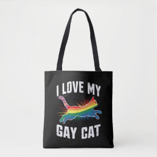 Ich liebe meine schwule Katze lustiger Regenbogen 