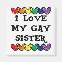 Ich Liebe meine schwule Schwester LGBT Geschenk sc