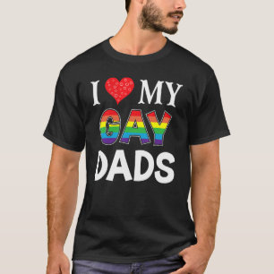 Ich Liebe meine schwulen Vater Lgbt Lesbian Rainbo T-Shirt