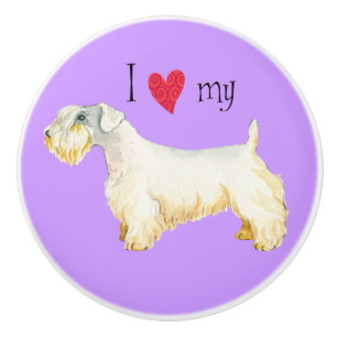 Ich Liebe meine Sealyham Terrier Keramikknauf