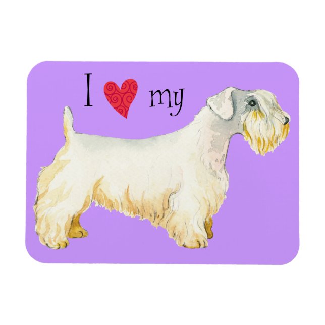 Ich Liebe meine Sealyham Terrier Magnet (Horizontal)