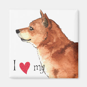 Ich Liebe meine Shiba Inu Magnet