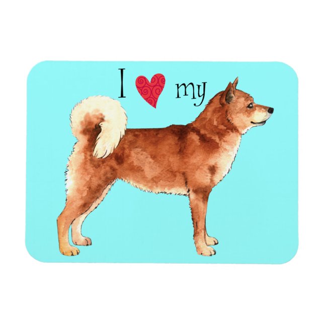 Ich Liebe meine Shiba Inu Magnet (Horizontal)
