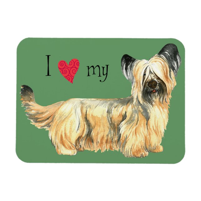 Ich Liebe meine Skye Terrier Magnet (Horizontal)