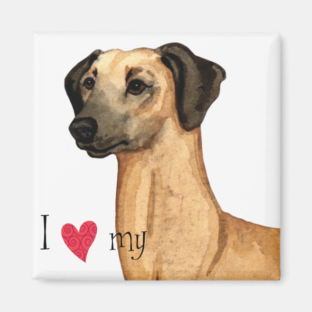 Ich Liebe meine Sloughi Magnet (Vorne)