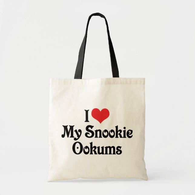 Ich Liebe meine Snookie Ookums Tragetasche (Vorne)