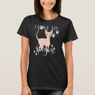 Ich Liebe meine Sphynx Ca Cats Lady Mama Kitty Kit T-Shirt