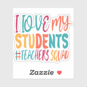 ICH LIEBE MEINE STUDENTEN. AUFKLEBER