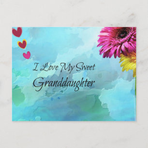 Ich Liebe meine süße Enkeltochter Postkarte