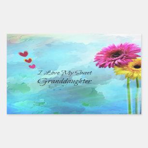 Ich Liebe meine süße Enkeltochter Rechteckiger Aufkleber