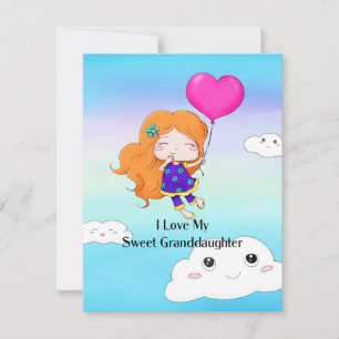 Ich Liebe meine süße Enkeltochter...Umarmungen und Feiertagskarte