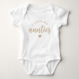 Ich liebe meine süßen Tanten Baby Strampler