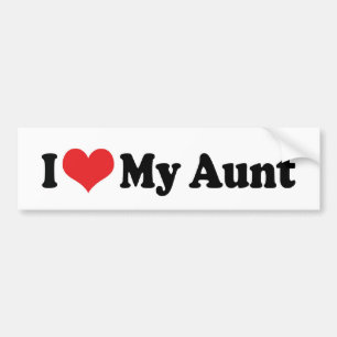 Ich liebe meine Tante Aufkleber Autoaufkleber
