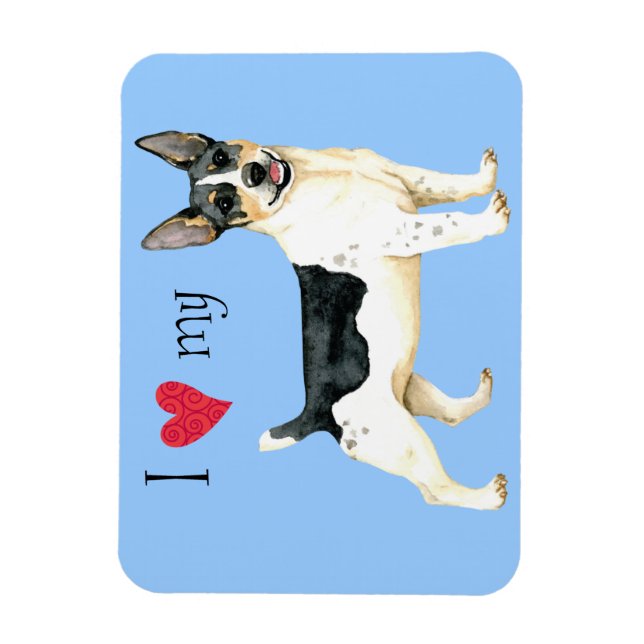 Ich Liebe meine Teddy Roosevelt Terrier Magnet (Vertikal)
