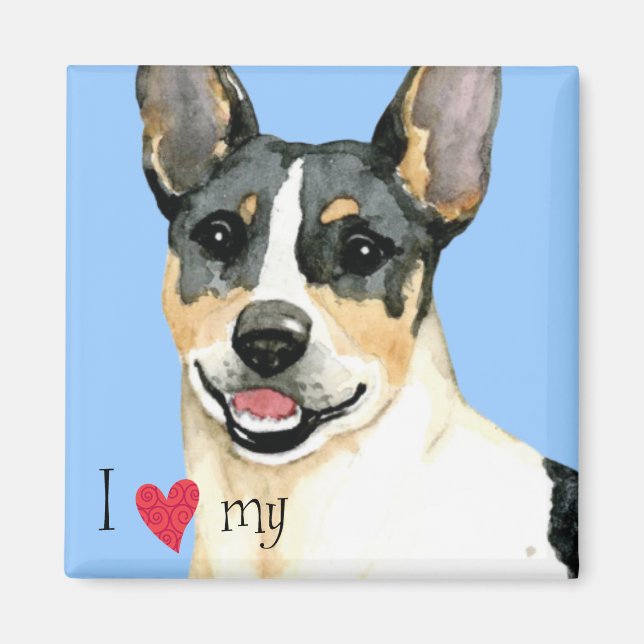 Ich Liebe meine Teddy Roosevelt Terrier Magnet (Vorne)