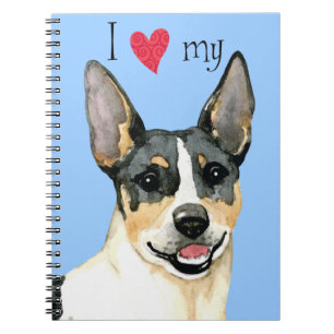Ich Liebe meine Teddy Roosevelt Terrier Notizblock