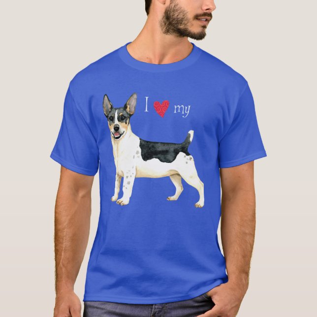 Ich Liebe meine Teddy Roosevelt Terrier T-Shirt (Vorderseite)