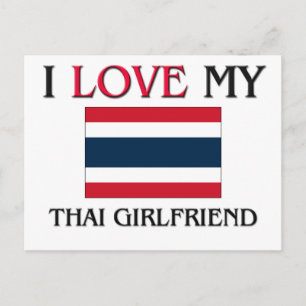 Ich Liebe meine thailändische Freundin Postkarte
