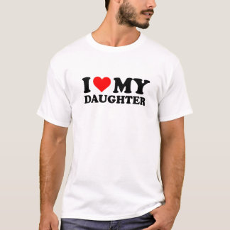 Ich Liebe meine Tochter Funny Red Heart Ich habe m T-Shirt