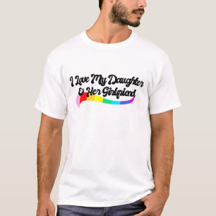 Ich Liebe meine Tochter und ihre Freundin stolze E T-Shirt