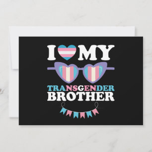 Ich Liebe meine Transgender-Brüderfamilie Trans LG Einladung