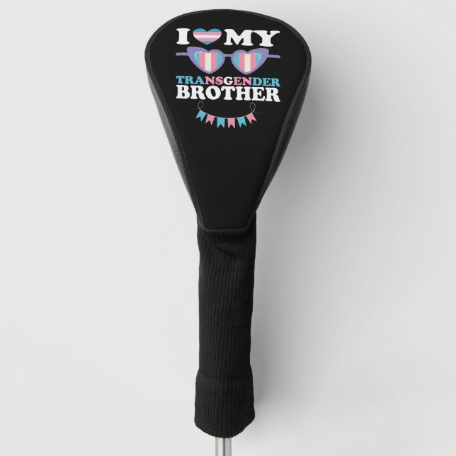 Ich Liebe meine Transgender-Brüderfamilie Trans LG Golf Headcover (Vorderseite)